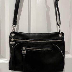 Nicole Miller Black Crossbody Bag